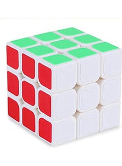 Generic 3 x 3 Third Order Special Competition Rubiks Cube Frosted White Background  - Image 1