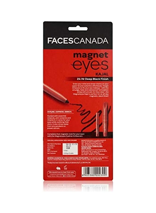Facescanada 2-Piece Magnet Eyes Kajal And Kohl Set Black Duo  - Image 4