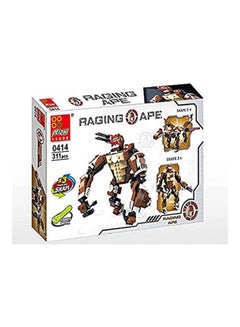Building & Construction Block Blocks 3 In 1 Raging Monkey Shape 311 Pcs