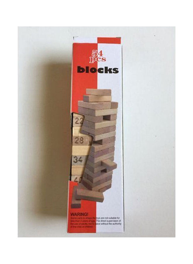 Building Blocks Game - 54 Pieces 312ginch