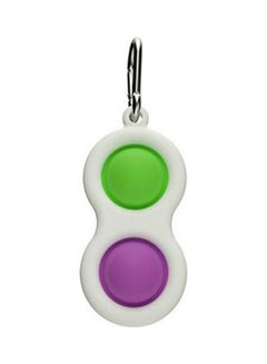 Generic Fidget Toys Simple Dimple 2 Pops Key Chain Ring Bmulticolour 