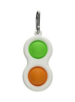 Generic Fidget Toys Simple Dimple 2 Pops Key Chain Ring Bmulticolour 