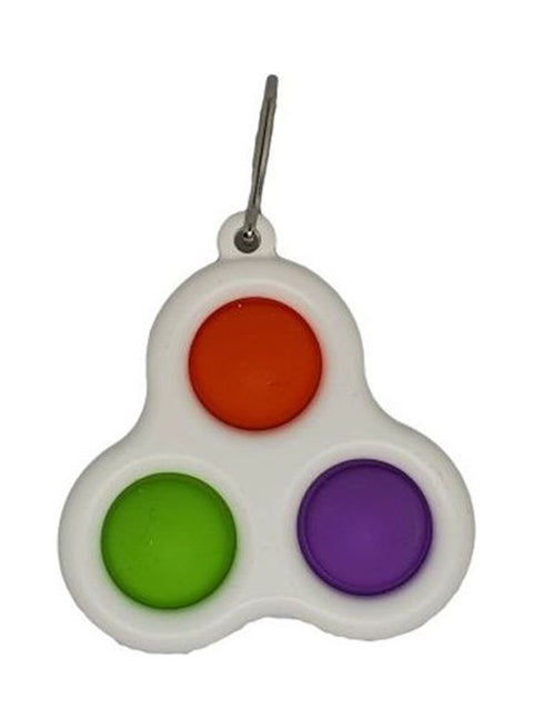 Key Chain Ring Simple Dimple Fidget Toys 3 Pops Bmulticolour