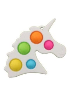 Generic Pop Fidget Toy Bubble Key Chain Sensory Toy Stress Relief White 