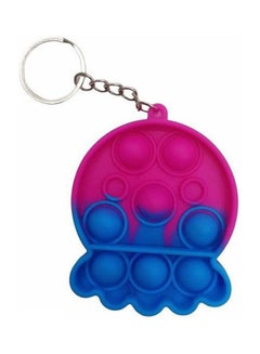 Generic Pop It Fidget Toys Sensory Keychain Octopus Multicolour 