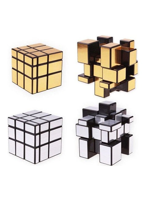 2-Piece 3X3 Mirror Blocks Cube Speed Magic Cube Toy