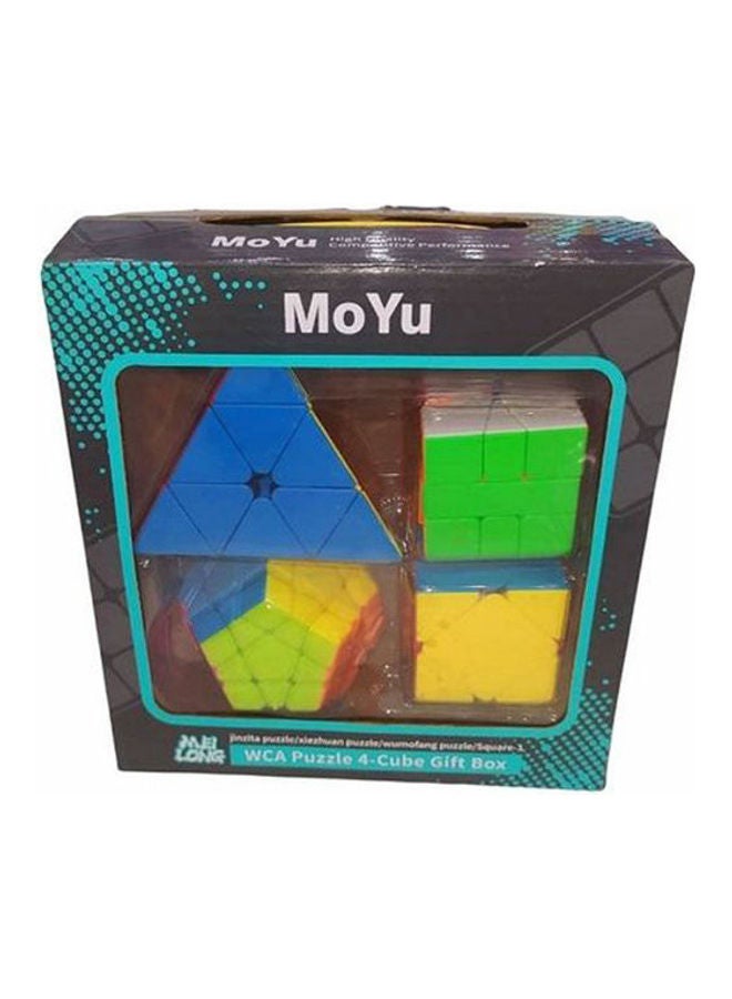 مو يو لعبة مكعبات السرعة السحرية بأشكال مختلفة مكونة من 4 قطع - Image 1