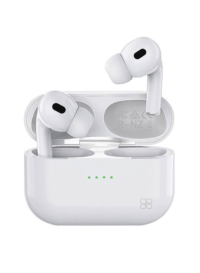 PROMATE - True Wireless Earbuds, Advanced Bluetooth 5.0 Ergonomic Headphones with Mic, 16-Hour Playtime, 240mah Charging Case, Auto-Pairing and Smart-Touch-Control For Smartphones White - Image 1
