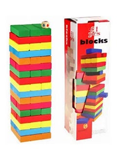 Jenga 54 Pieces Blocks Colo Big Size ‎29.5 x 8.7 x 8.6cm - v1634725641/N51470547A_1