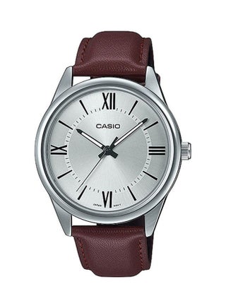 Men's Leather Analog Watch MTP-V005L-7B5UDF - v1634725699/N51474468A_1