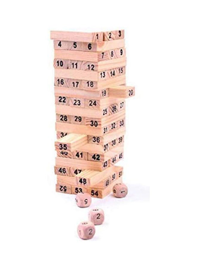 ماركة غير محددة لعبة مكعبات بناء برج رقمية للأطفال مكونة من 54 قطعة KB-852M987543 54 أكبر من 5 سنوات 