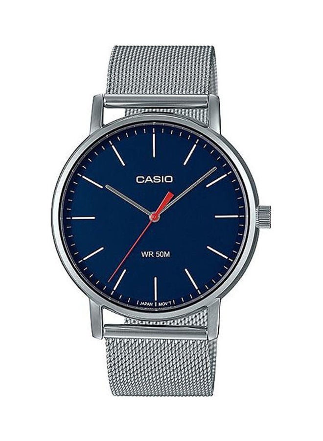 كاسيو ساعة يد بعقارب وسوار من الستانلس ستيل طراز MTP-E171M-2EVDF للرجال - Image 1