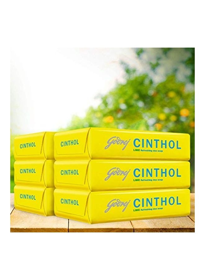 Cinthol Pack Of 6 Lime Bath Soap 600grams - Image 2