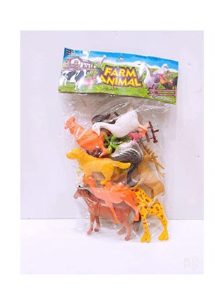Farm Animals Model - 9 Pieces Rubber Figures - Early Education Kindergarten Stage - v1634726554/N51471947A_1