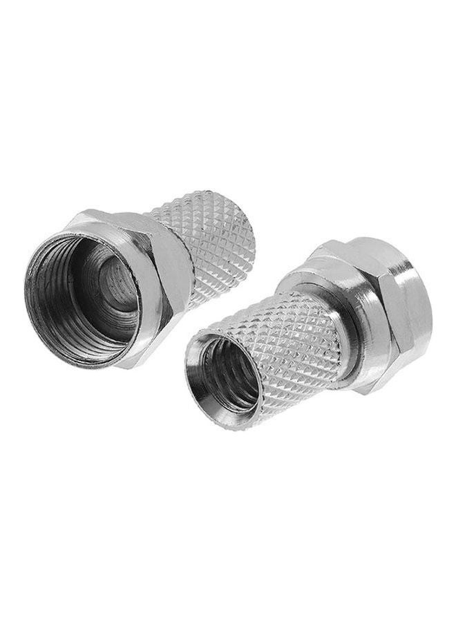 Generic - F Connector For Wire Satellite Silver - Image 1