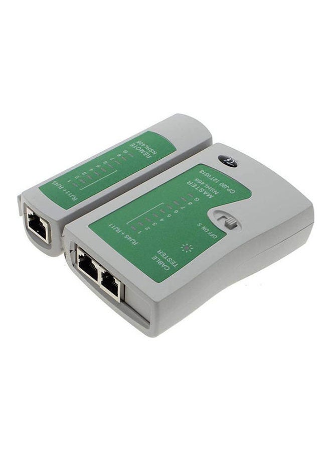 Rj45 Cat5E Cat6E Rj11 Rj12 Ethernet Network Lan Wire Cable Tester Testing Tool White  - Image 2