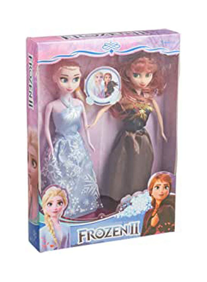 Frozen Doll For Girls, 2 Pieces - Multi Color - Image 1