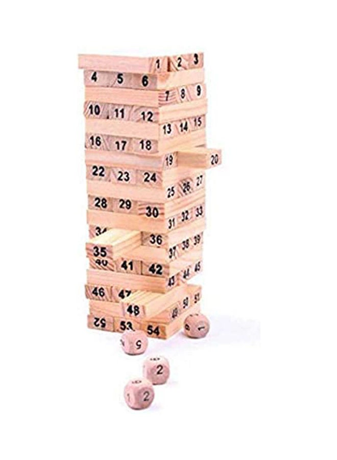 لعبة تكديس ألواح خشبية رقمية مغلفة للأطفال