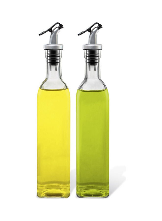 2-Piece Oil And Vinegar Glass Bottle Set Multicolour 2x500ml - v1634726943/N51475369A_1