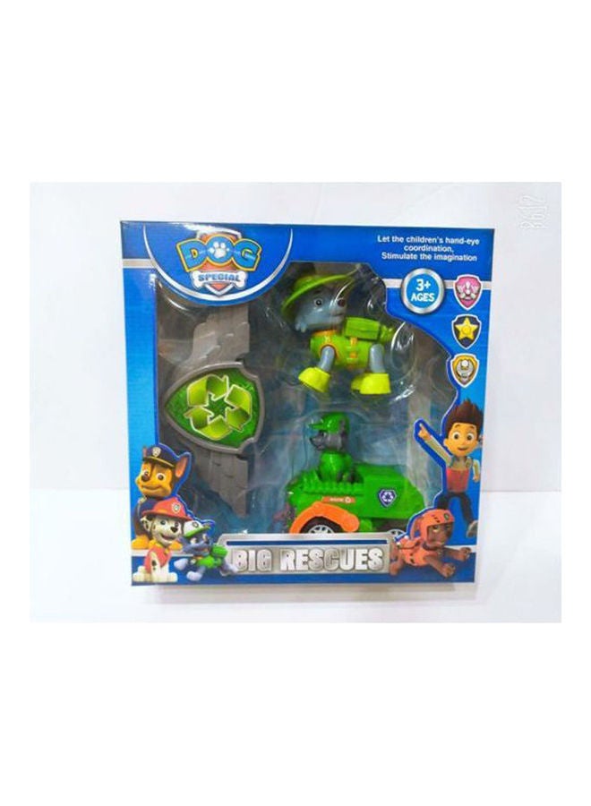 Paw Petrol Rescue Dog Action Figure And Vehicle Toy Pack