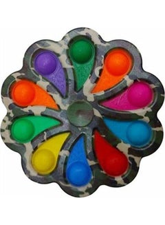 Big Simple Dimple Flower Fidget Toys Spinner 10 Buttons Color 3