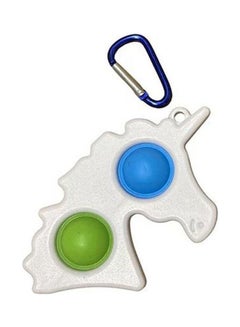 Generic Fidget Toys Simple Dimple Unicorn 2 Buttons White 
