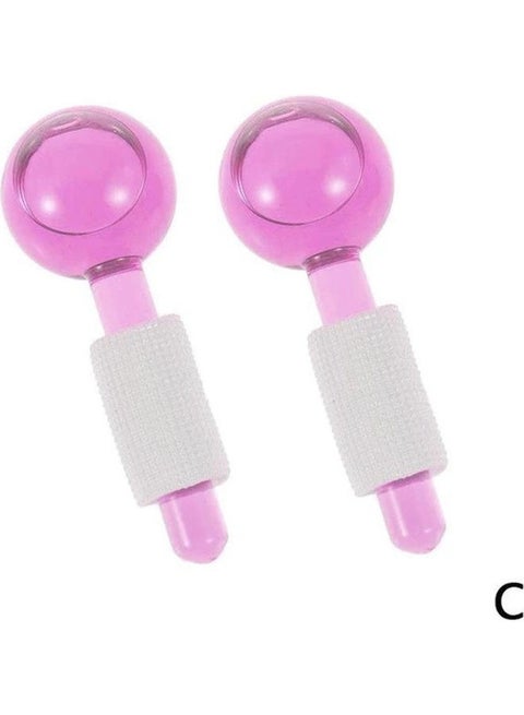 Crystal Ball Ice Roller Pink