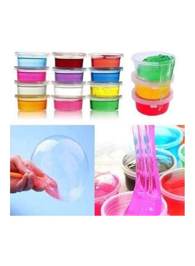 HAPPY TOYS 24Color Non-Toxic Blowing Bubbles Crystal Mud Super Light Clay Draw Slime Funny Toys - 2724604865275  - Image 2