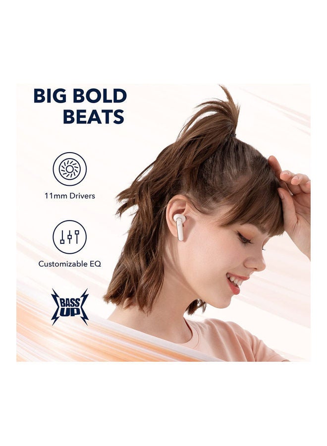Soundcore - Life P3 Bluetooth Earphones, Noise Cancelling Wireless Earbuds Bluetooth, Thumping Bass, 6 Mics, Multi Mode, 50H Playtime, Wireless Charging, Soundcore App, Customized Sound Oat White - Image 1