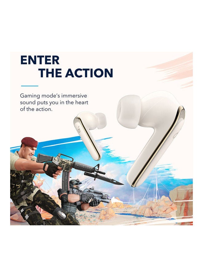 Soundcore - Life P3 Bluetooth Earphones, Noise Cancelling Wireless Earbuds Bluetooth, Thumping Bass, 6 Mics, Multi Mode, 50H Playtime, Wireless Charging, Soundcore App, Customized Sound Oat White - Image 1