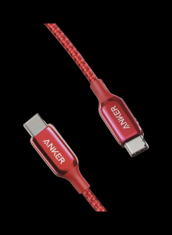 آنكر - كابل باور لاين بلس III من USB C إلى USB C طراز A8863H91 أحمر - Image 1