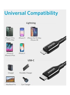 Anker USB C to Lightning Cable  A8842H11 Black  - Image 3