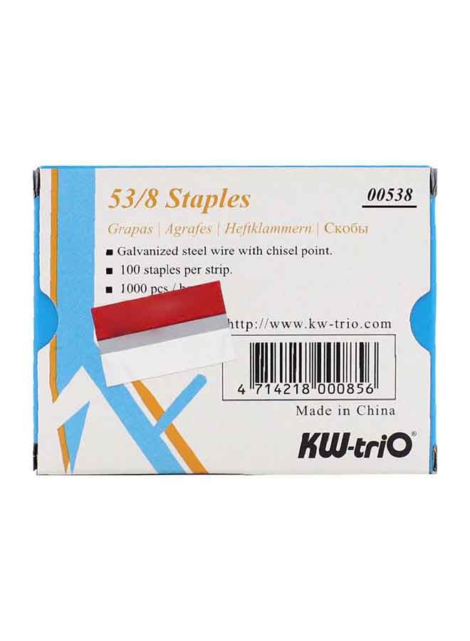 كيه دبليو تريو صندوق دبابيس مكون من 1000 قطعة فضي - Image 2