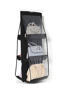 Generic Foldable Hanging Storage Bag Handbag Organizer Black 90cm 