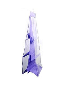 Generic Hanging Purse Organizer For Closet Clear Handbag Organizer For Purses Purple 