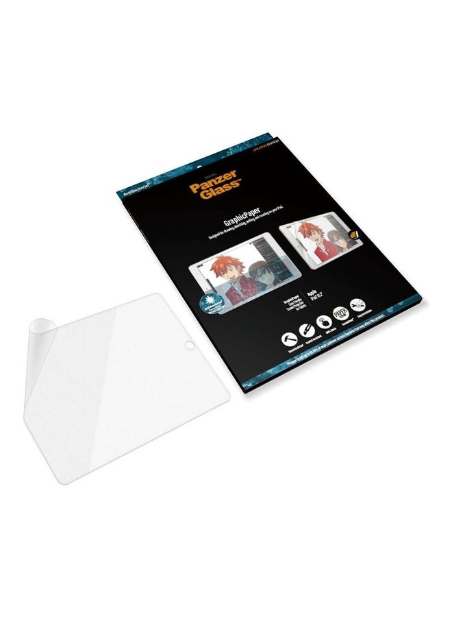 بانزرجلاس لاصقة حماية للشاشة من الورق المقوى لجهاز آيباد الجيل السابع/ الثامن شفاف - Image 2