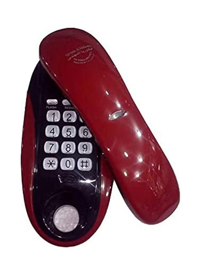 Victoria Al Mohandes Corded Telephone Red - Image 1