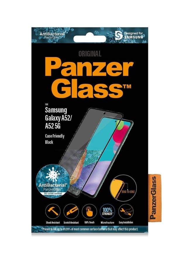 PanzerGlass Protective Screen Tempered Glass For Samsung Galaxy A52/A52 5G Clear - Image 3