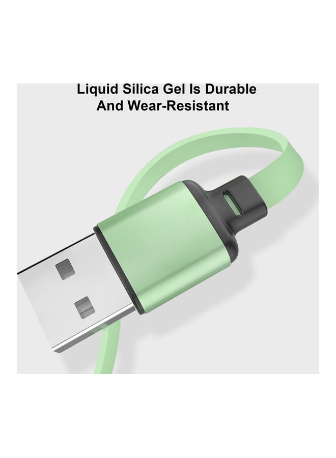 Liquid Silicone Three-In-One Phone Quick Charge Line Purple - Image 3
