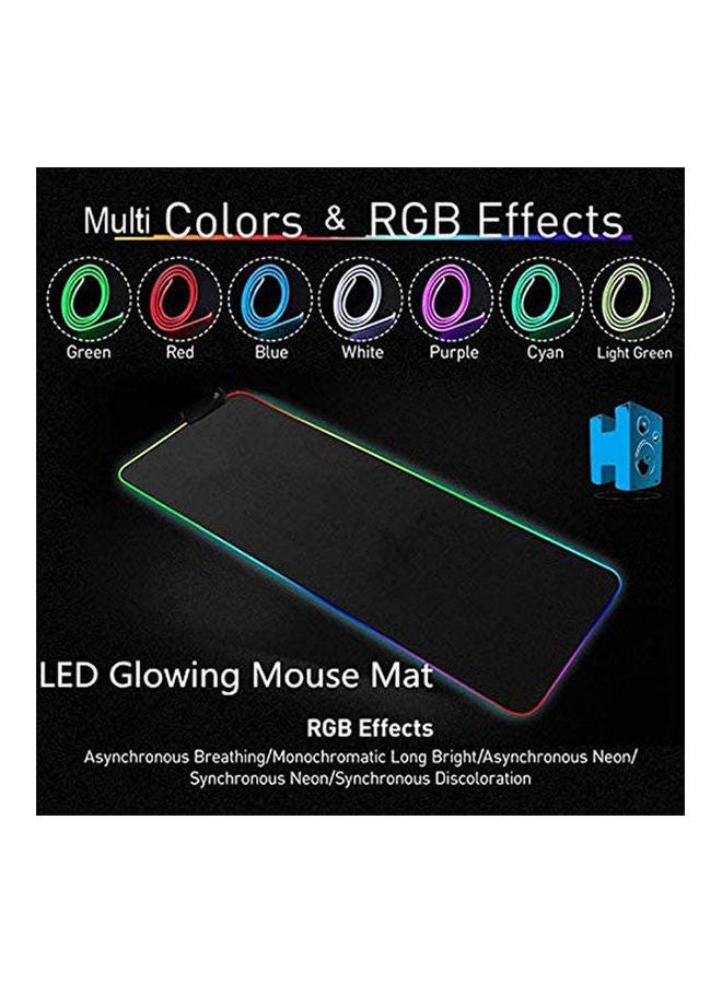 Generic Led Luminous Gaming Mouse Pad Rgb Oversized Glowing Keyboard Mat  - Image 2