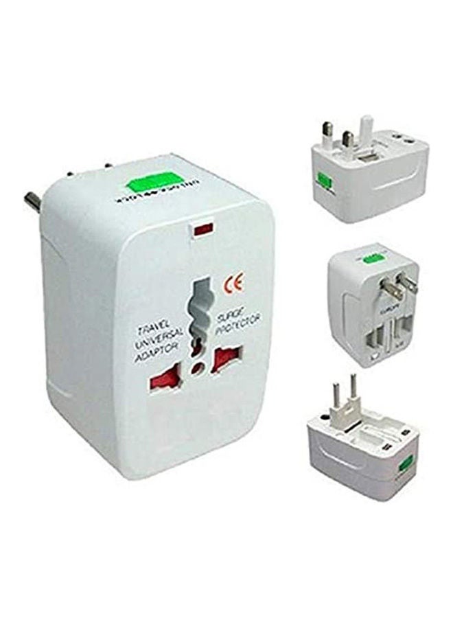 Generic - All In One Universal Travel Adapter Plug White - Image 1