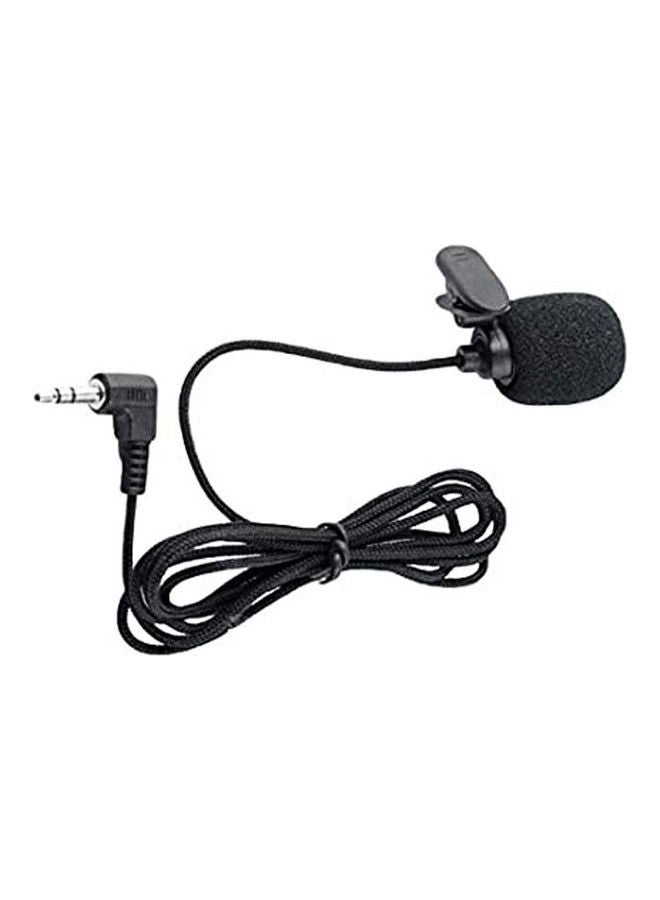 Generic - Mini Headset Microphone Tie Lapel Lavalier Clip Microphone AS-107038-209 Black - Image 1