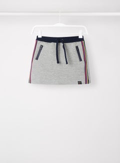 Boboli Kids Side Striped Skirt Grey  - Image 1