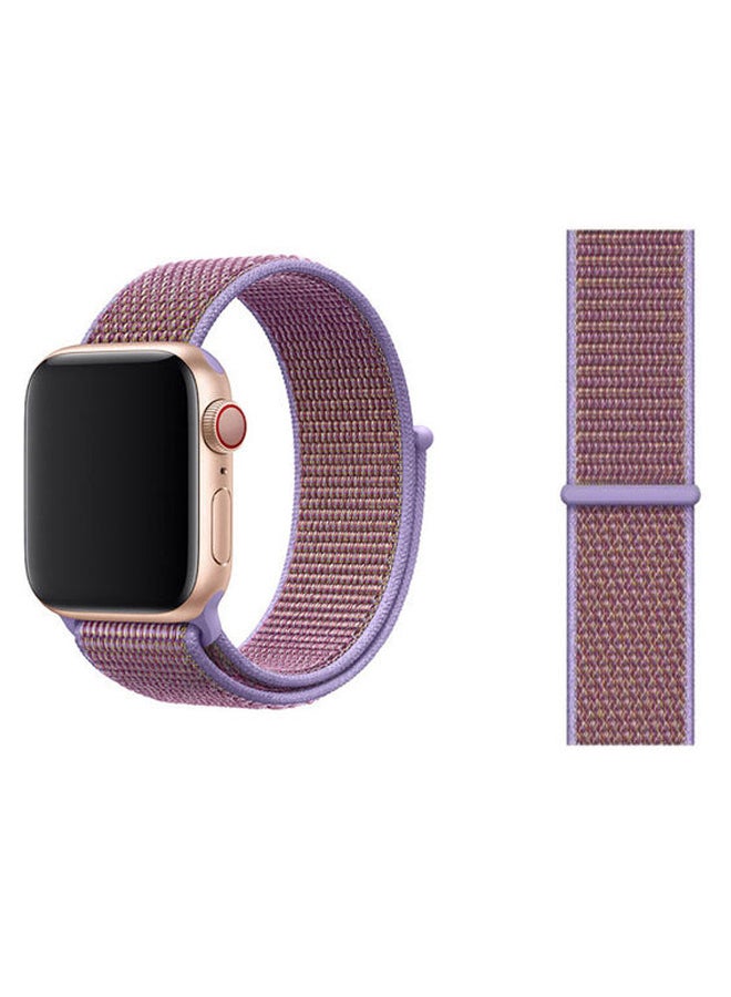 VILILY Replacement Band For Apple Watch Series 1/2/3/4/5/6/SE Purple/Beige  - Image 1