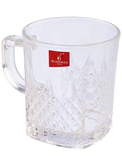 Blinkmax Glass Patterned Tea Mug Set Clear 8X9.5cm  - Image 2