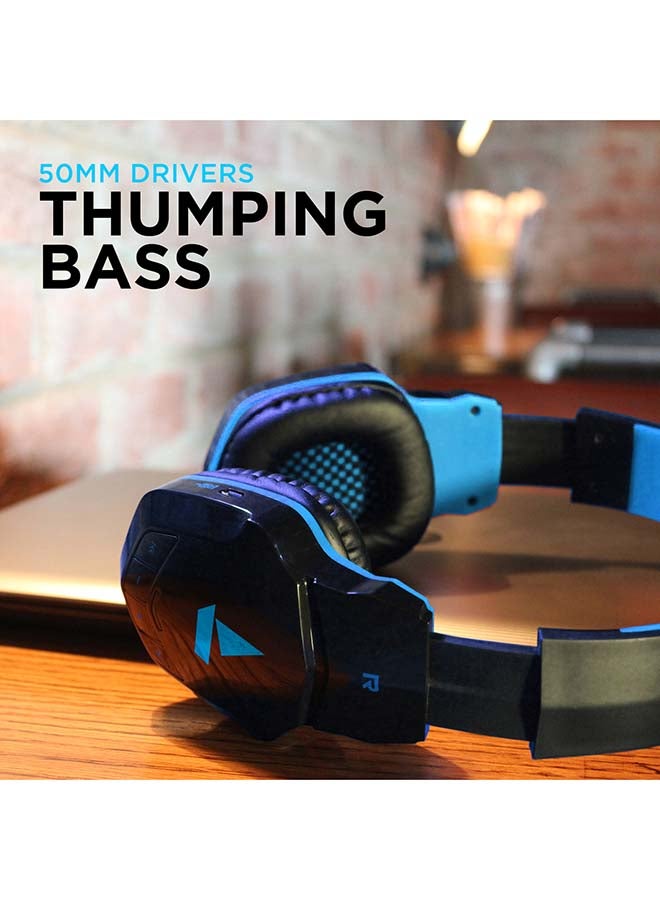 بوات Wireless Over Ear Headphones Furious Blue - Image 3