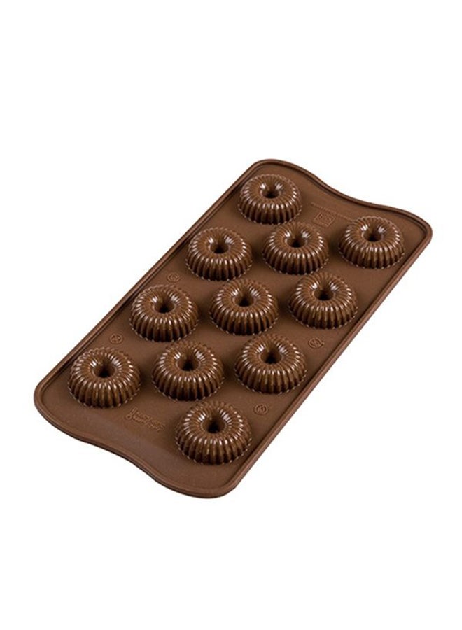 Silikomart 3D 11-Cavity Choco Crown Mould Brown 9x11ml - Image 3