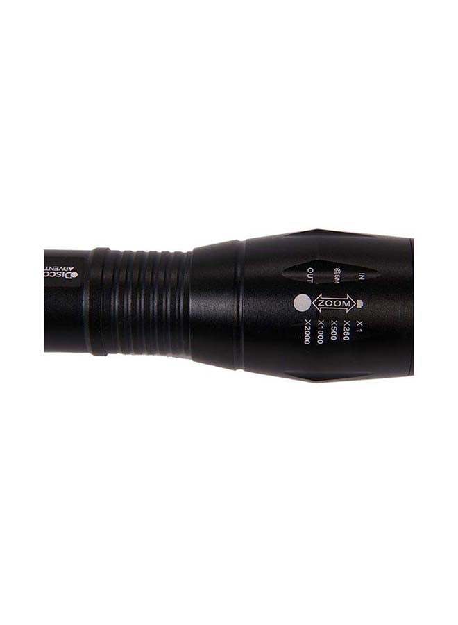 Discovery - Tactical Flashlight  - Zoomable LED Torch light 3.9x13.8cm - Image 1