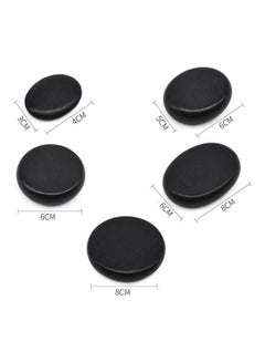 AR 6 Pcs Massage Hot Stone Set Natural Lava Heated Stones Basalt Warmer Rock for Spa, Massage Therapy  - Image 3