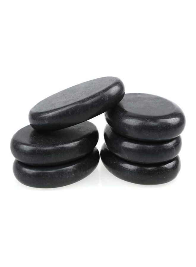 AR 6 Pcs Massage Hot Stone Set Natural Lava Heated Stones Basalt Warmer Rock for Spa, Massage Therapy  - Image 2